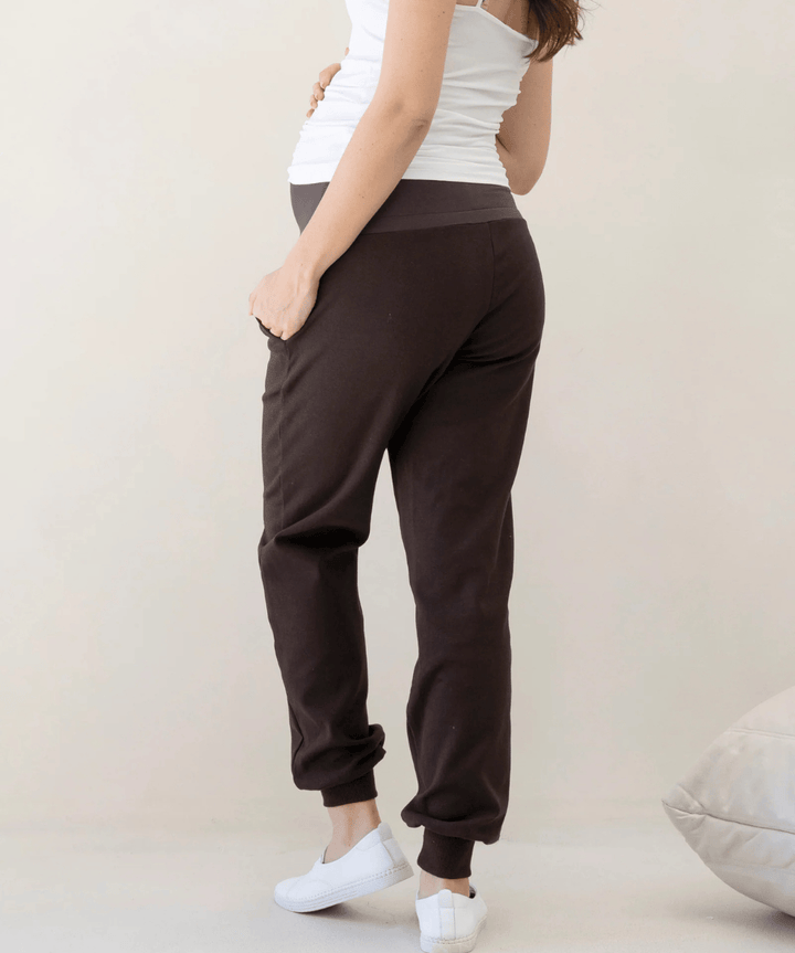 Calla Maternity Tracksuit in Cocoa Angel Maternity Maternity and Nursing Preggi Central Maternity Shop
