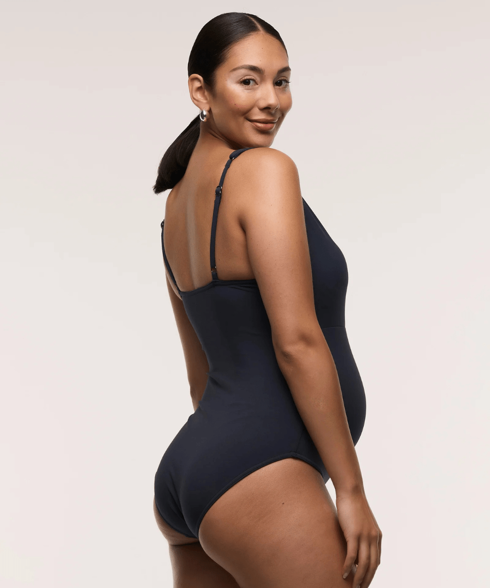 Cross Front One Piece Swimsuit Soon Maternity Maternity and Nursing Preggi Central Maternity Shop
