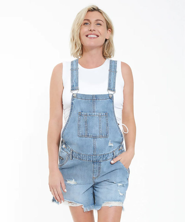 Denim Short Overalls Ripe Maternity Maternity and Nursing Preggi Central Maternity Shop