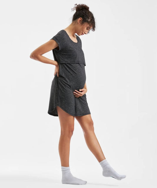 Dreamy Lounge Nursing Dress Granite Ripe Maternity Maternity and Nursing Preggi Central Maternity Shop