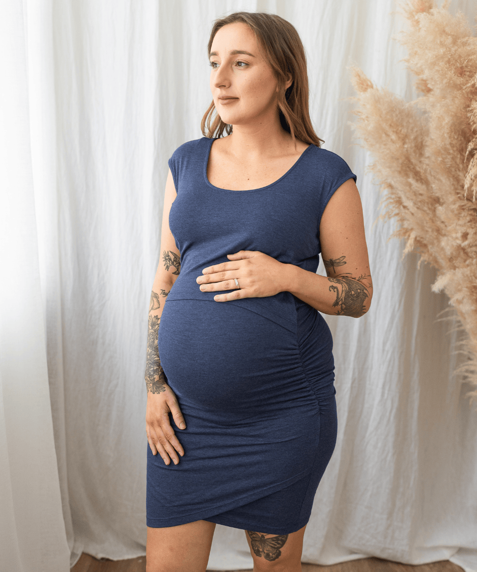 Easy Access Maternity &amp; Nursing Dress Around April Maternity and Nursing Preggi Central Maternity Shop