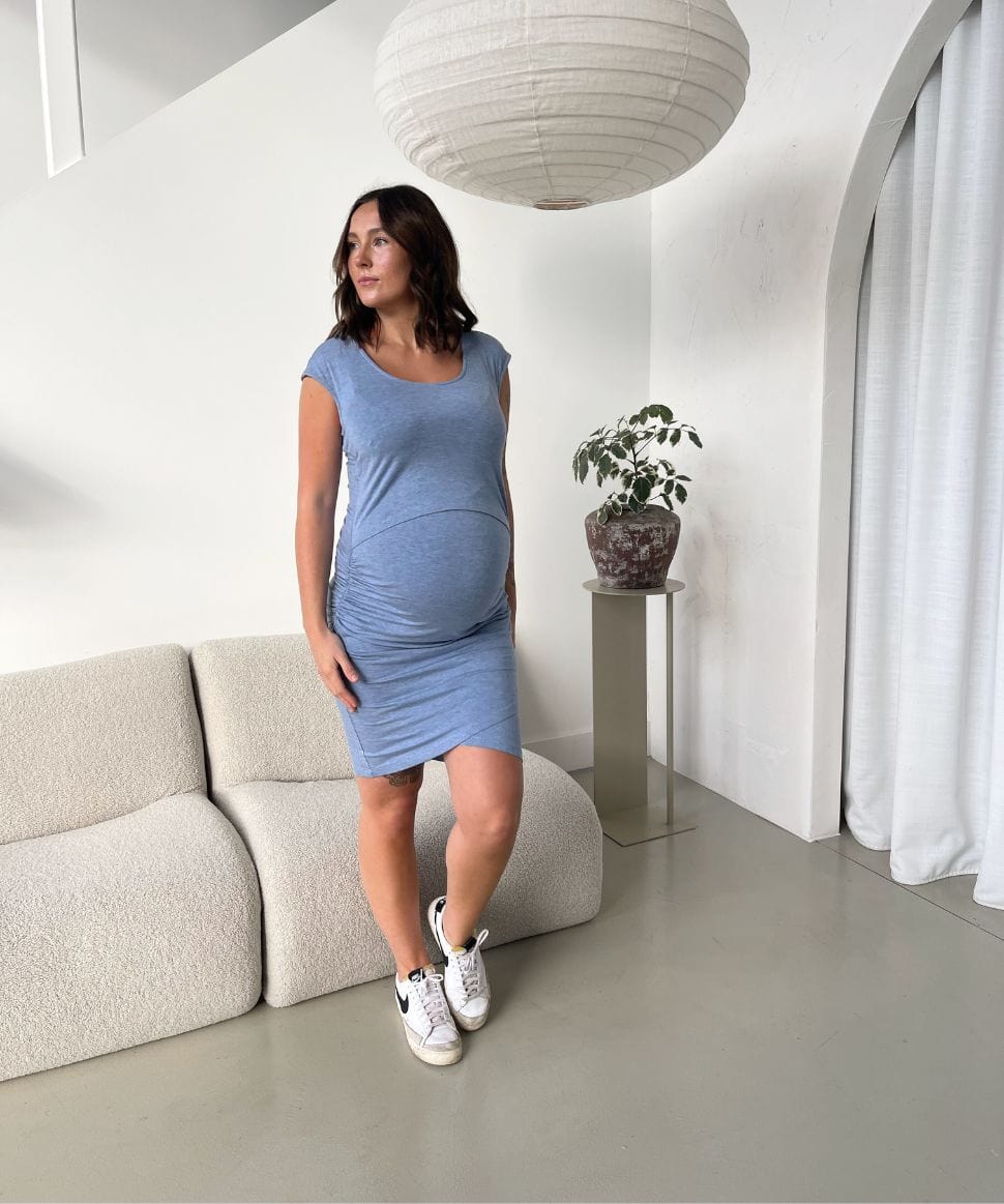 Easy Access Maternity &amp; Nursing Dress Around April Maternity and Nursing Preggi Central Maternity Shop