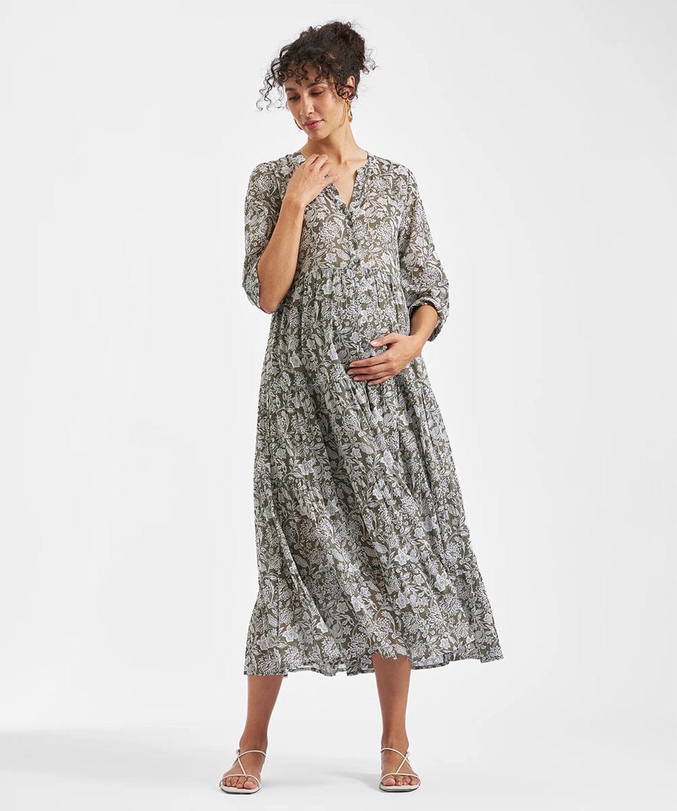 Ezra Tiered Dress Ripe Maternity Maternity and Nursing Preggi Central Maternity Shop