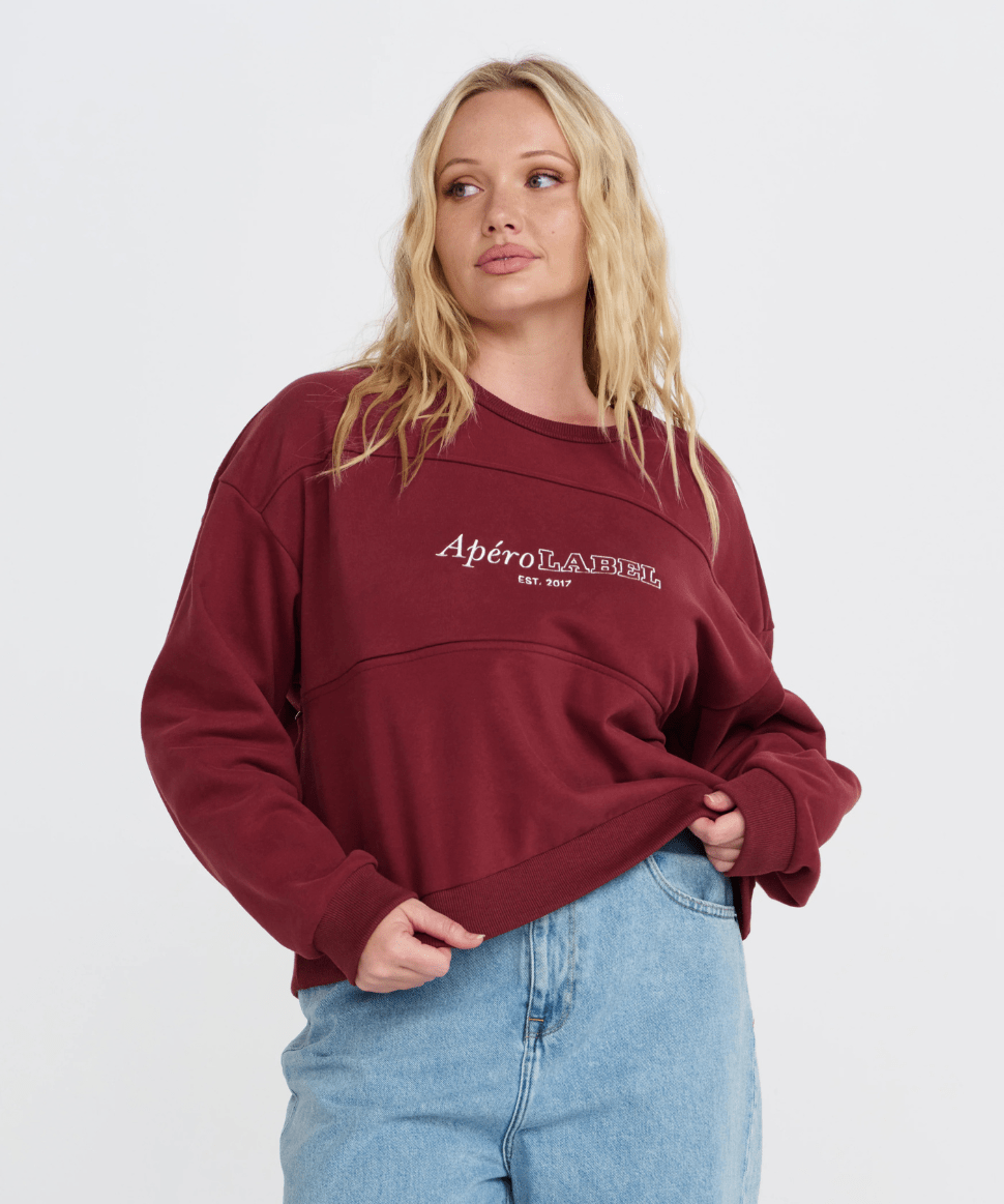 Legacy Oversized Cropped Panel Jumper Apéro Maternity and Nursing Preggi Central Maternity Shop