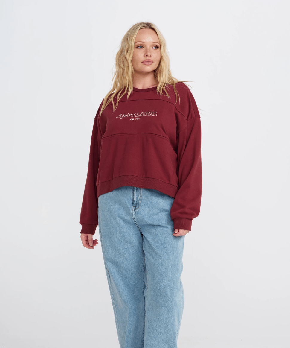 Legacy Oversized Cropped Panel Jumper Apéro Maternity and Nursing Preggi Central Maternity Shop