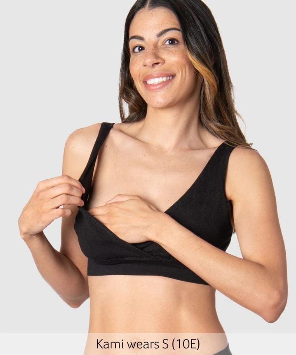 My Comfort Black Multifit Nursing Bra- Wirefree Preggi Central Maternity and Nursing Preggi Central Maternity Shop