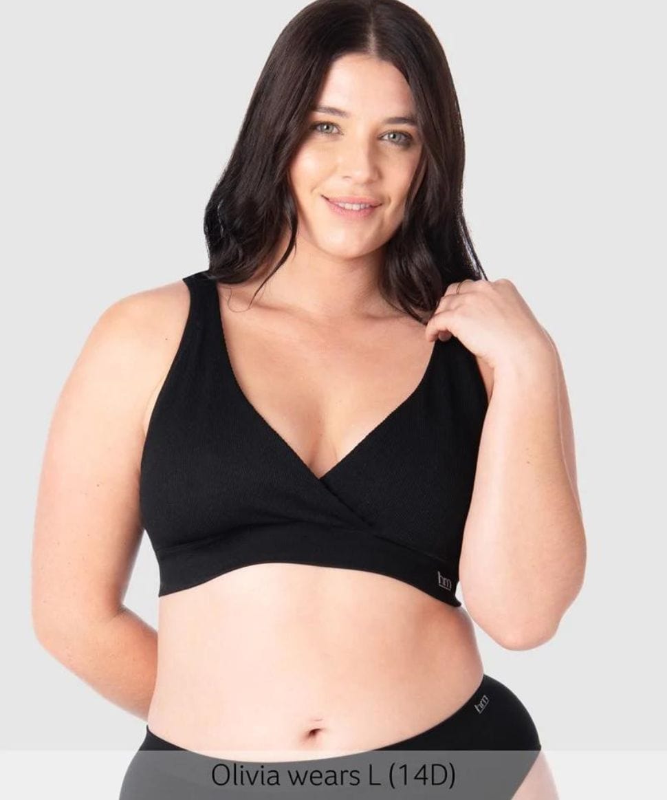 My Comfort Black Multifit Nursing Bra- Wirefree Preggi Central Preggi Central Maternity Shop