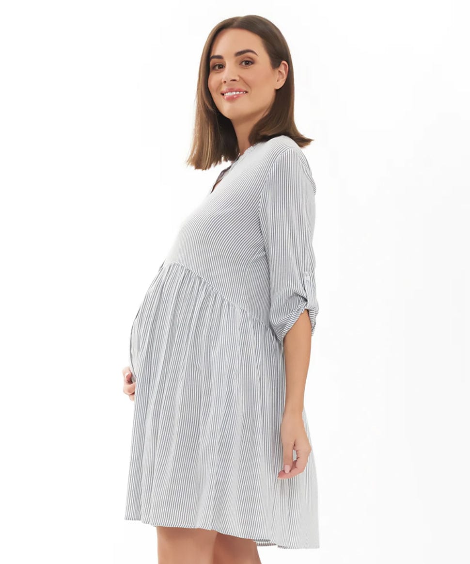 Sam Stripe Dress Ripe Maternity Maternity and Nursing Preggi Central Maternity Shop