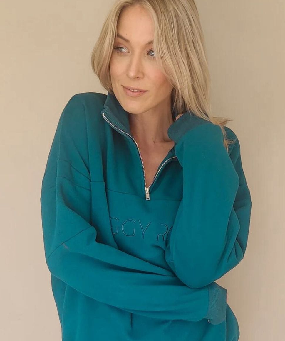 Teal Breastfeeding Sweater - COMING SOON Peggy Road Maternity and Nursing Preggi Central Maternity Shop