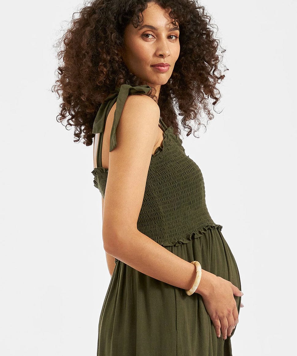 Brandi Shirred Dress Ripe Maternity Maternity Preggi Central Maternity Shop