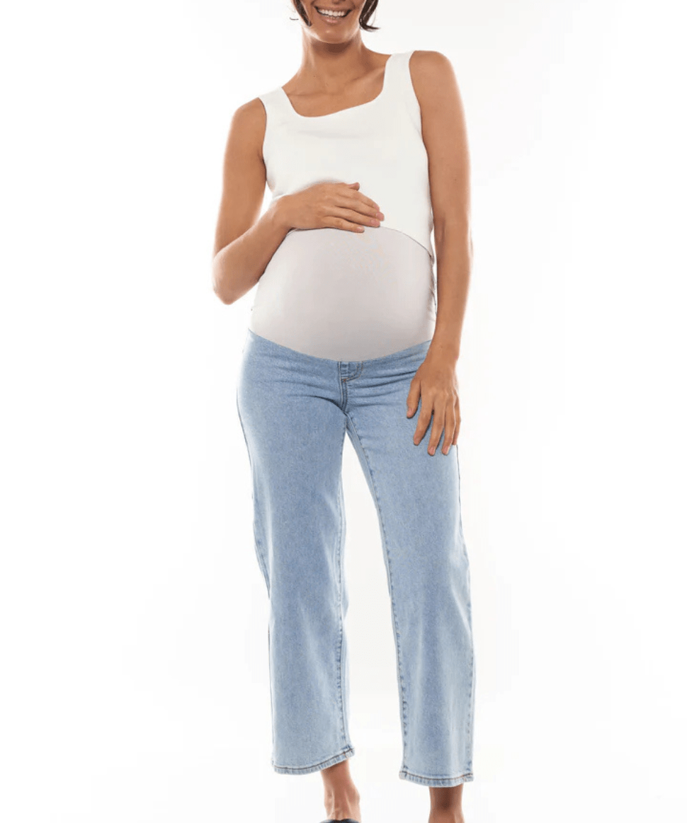 By The Way Crop Wide Jean BAE the label Maternity Preggi Central Maternity Shop