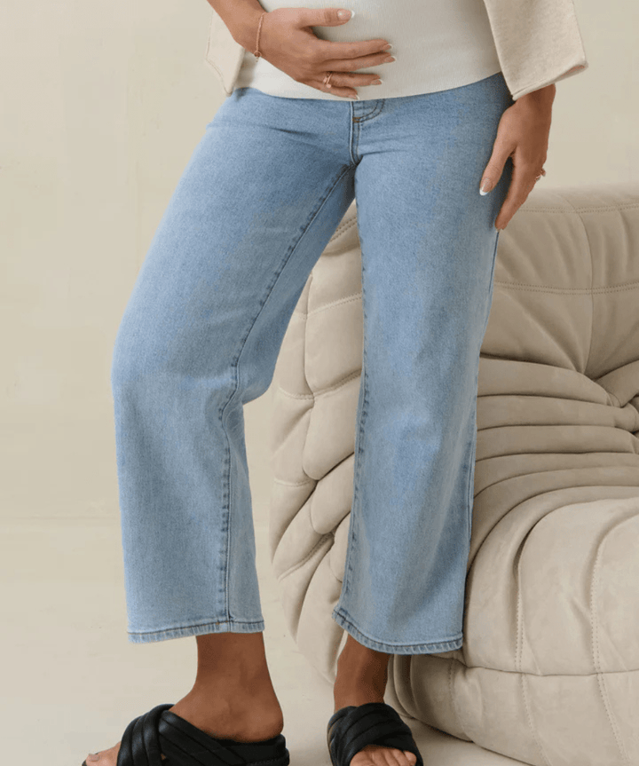 By The Way Crop Wide Jean BAE the label Maternity Preggi Central Maternity Shop