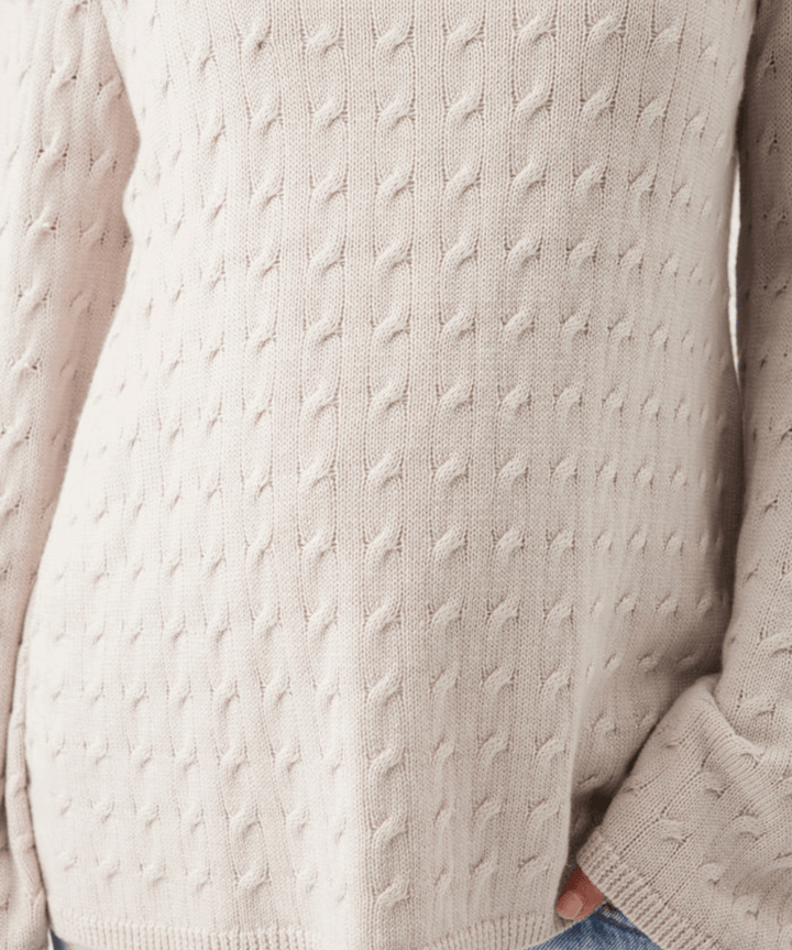 Carla Cable Nursing Knit Fawn Ripe Maternity Maternity Preggi Central Maternity Shop