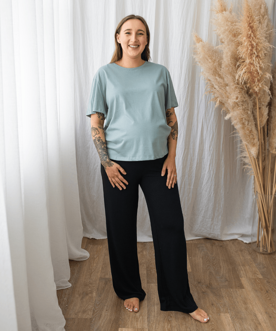 Cindy Rib Pant Ripe Maternity Maternity Preggi Central Maternity Shop