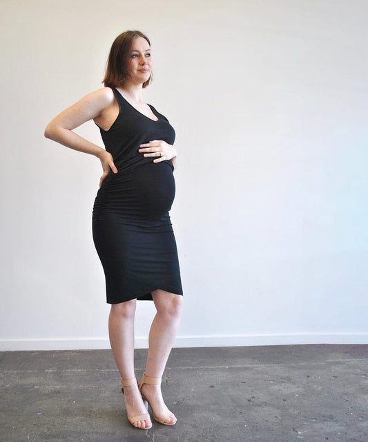 Ripe Maternity Maternity Harriet Tie Front Mini Dress
