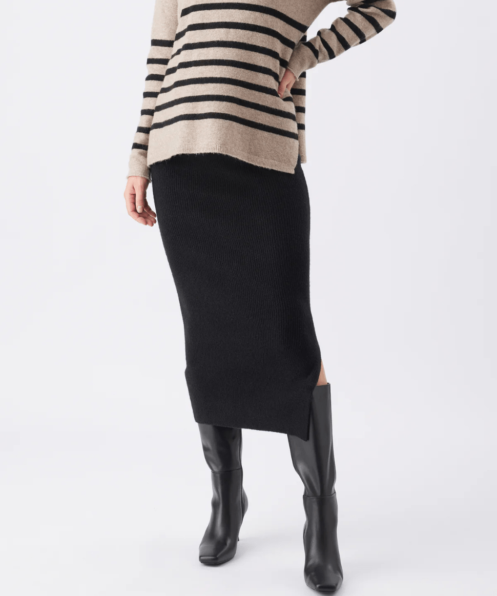 Dani Knit Skirt Black Ripe Maternity Maternity Preggi Central Maternity Shop