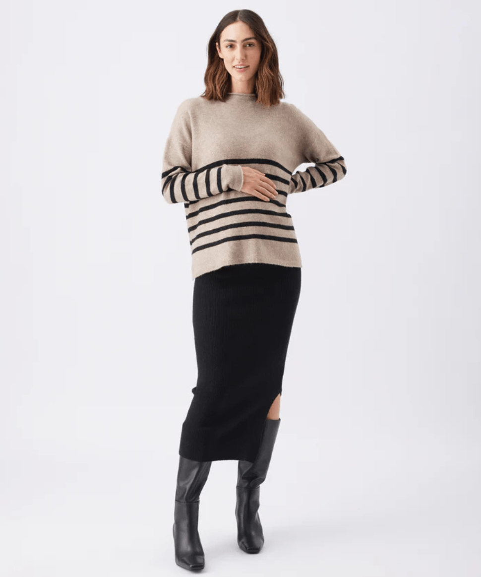 Dani Knit Skirt Black Ripe Maternity Maternity Preggi Central Maternity Shop