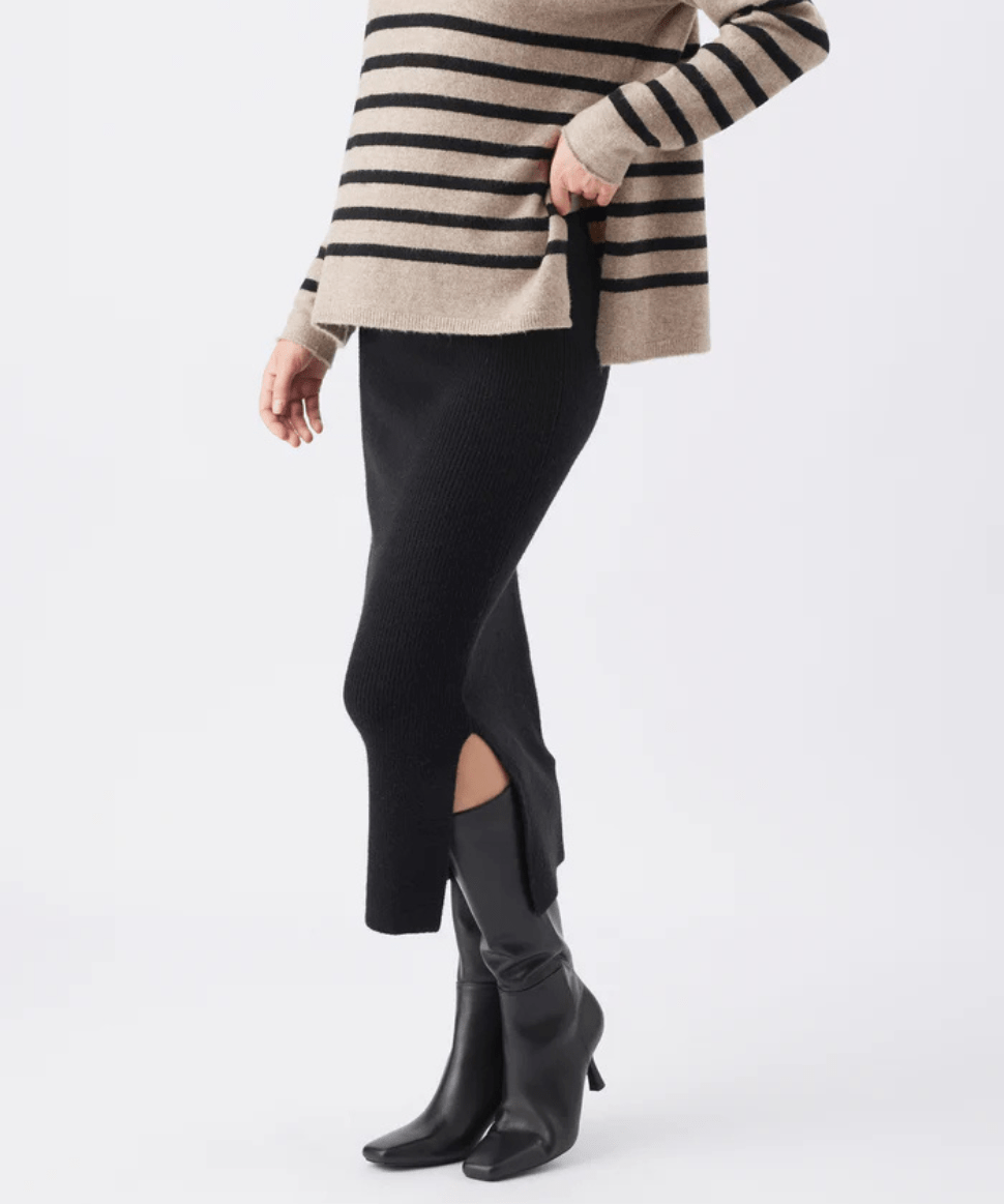 Dani Knit Skirt Black Ripe Maternity Maternity Preggi Central Maternity Shop