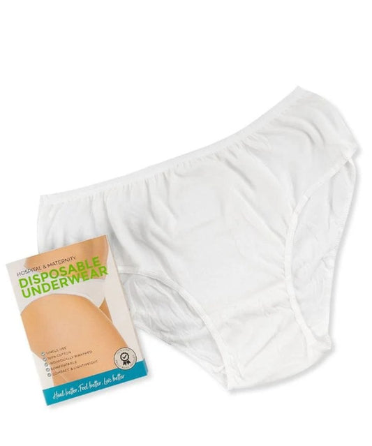 Disposable Cotton Underwear- 5 Pack Belly Bands Maternity Preggi Central Maternity Shop