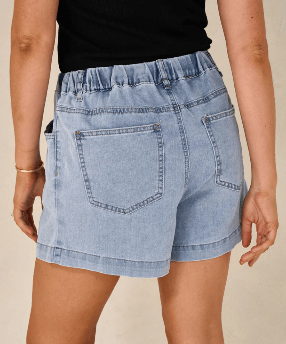 Frequent High Waist Short - Light Blue BAE the label Maternity Preggi Central Maternity Shop