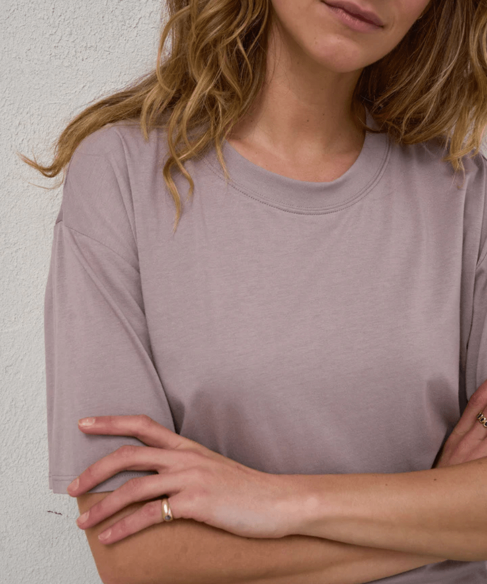 Into It Crop Tee - Taupe BAE the label Maternity Preggi Central Maternity Shop