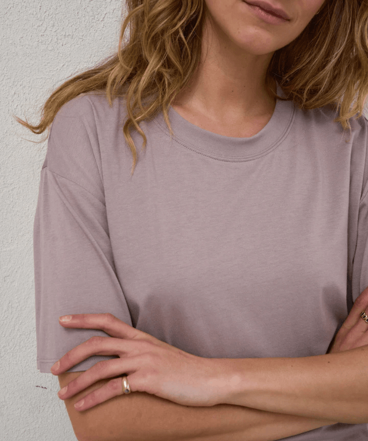 Into It Crop Tee - Taupe BAE the label Maternity Preggi Central Maternity Shop