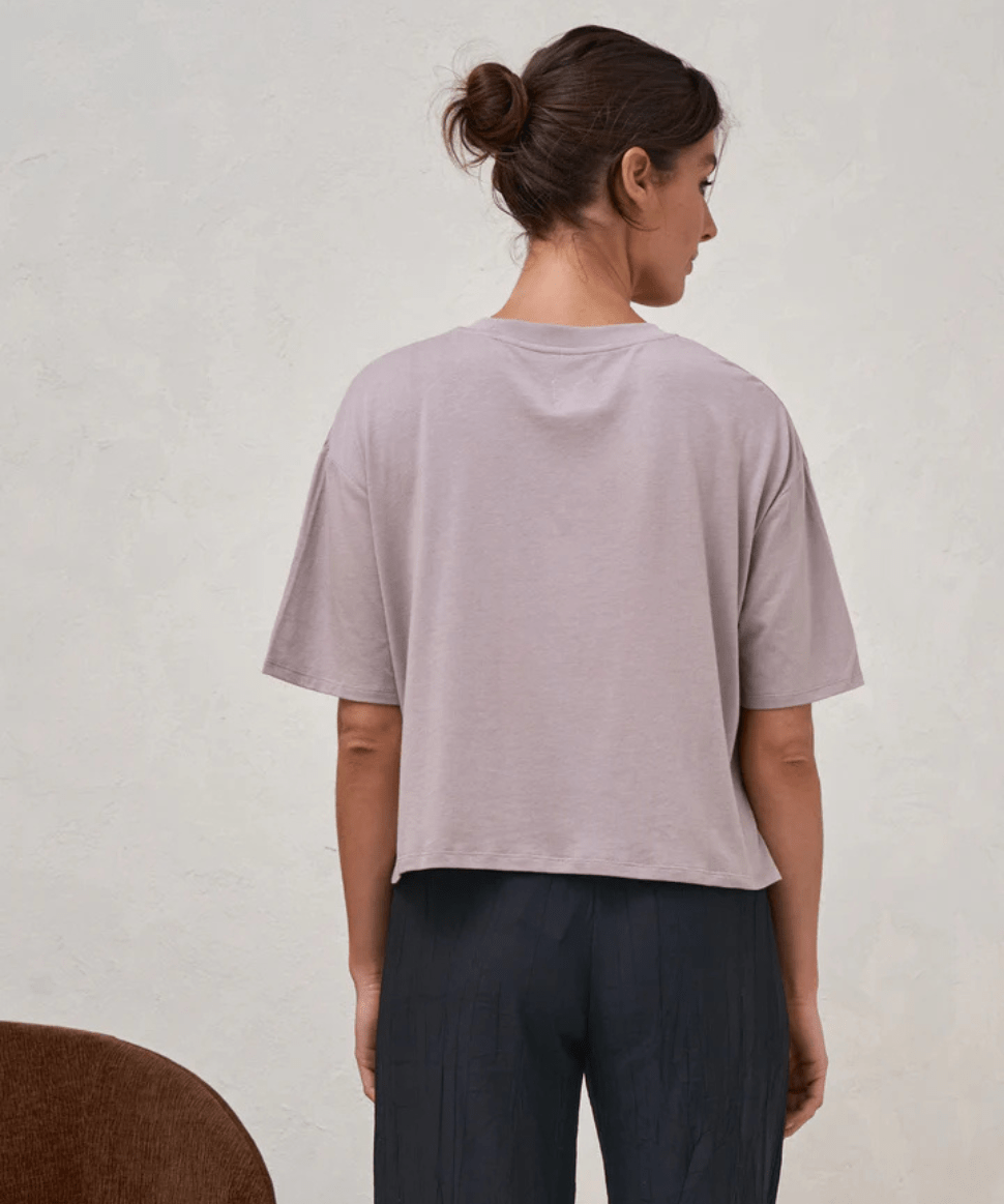 Into It Crop Tee - Taupe BAE the label Maternity Preggi Central Maternity Shop