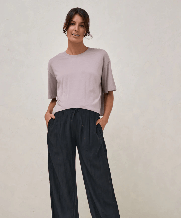 Into It Crop Tee - Taupe BAE the label Maternity Preggi Central Maternity Shop