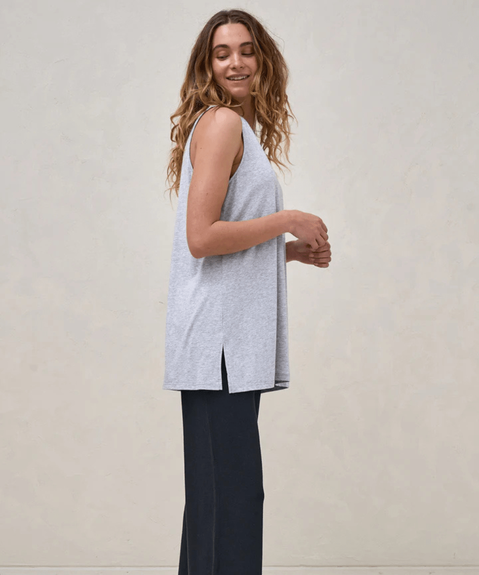 Into It Tank - Grey Marle BAE the label Maternity Preggi Central Maternity Shop