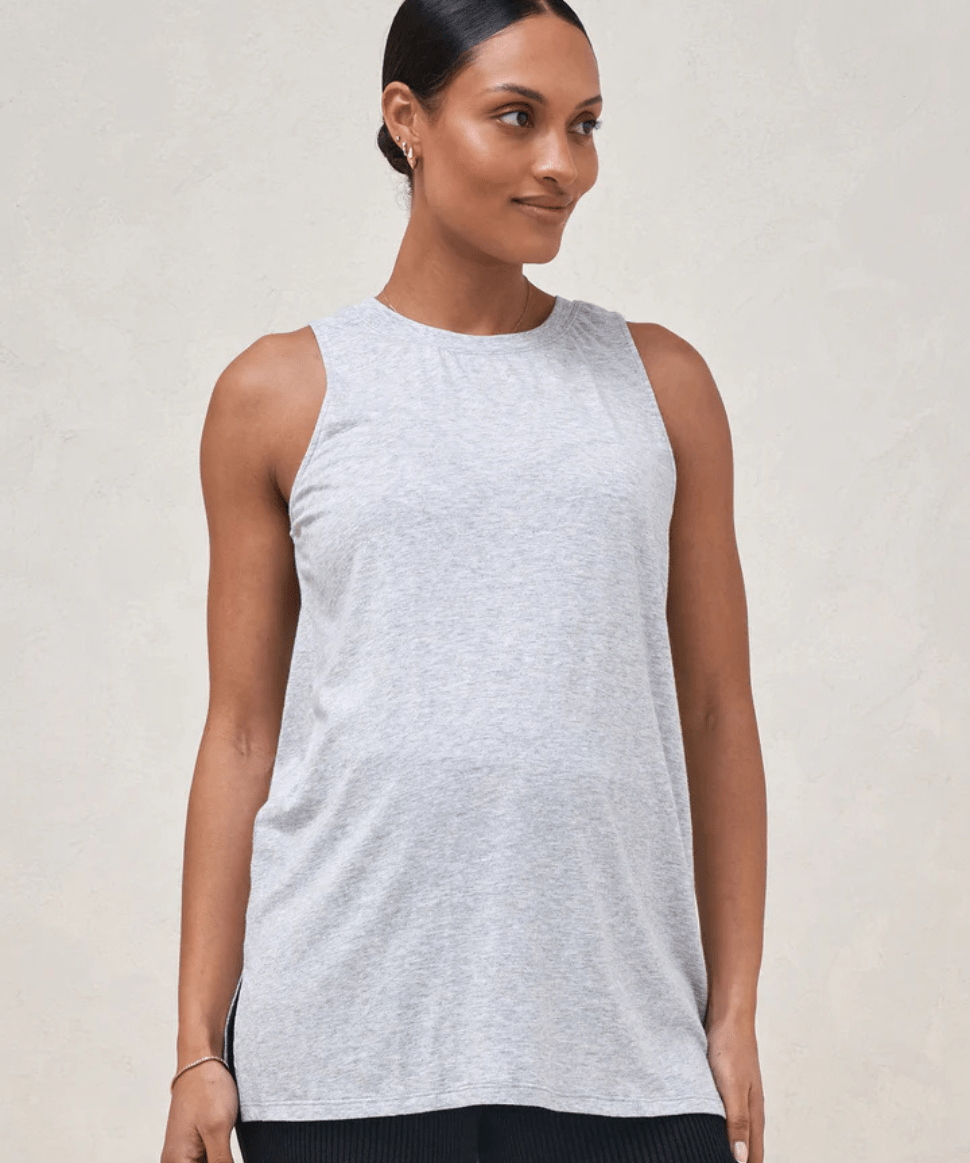 Into It Tank - Grey Marle BAE the label Maternity Preggi Central Maternity Shop