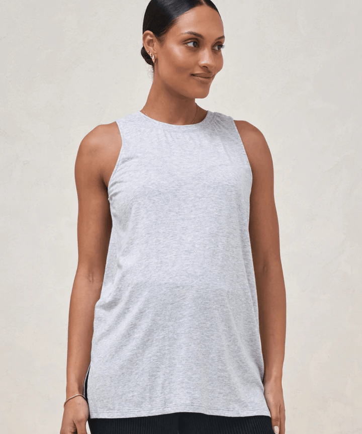 Into It Tank - Grey Marle BAE the label Maternity Preggi Central Maternity Shop