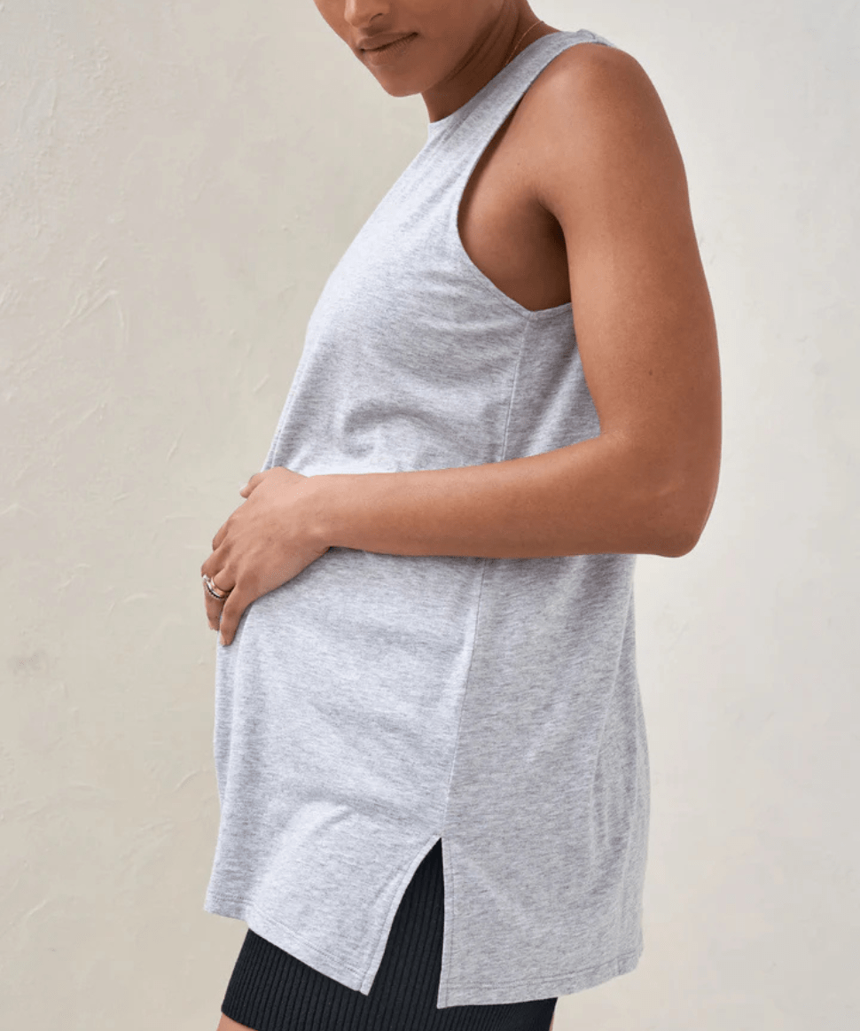 Into It Tank - Grey Marle BAE the label Maternity Preggi Central Maternity Shop