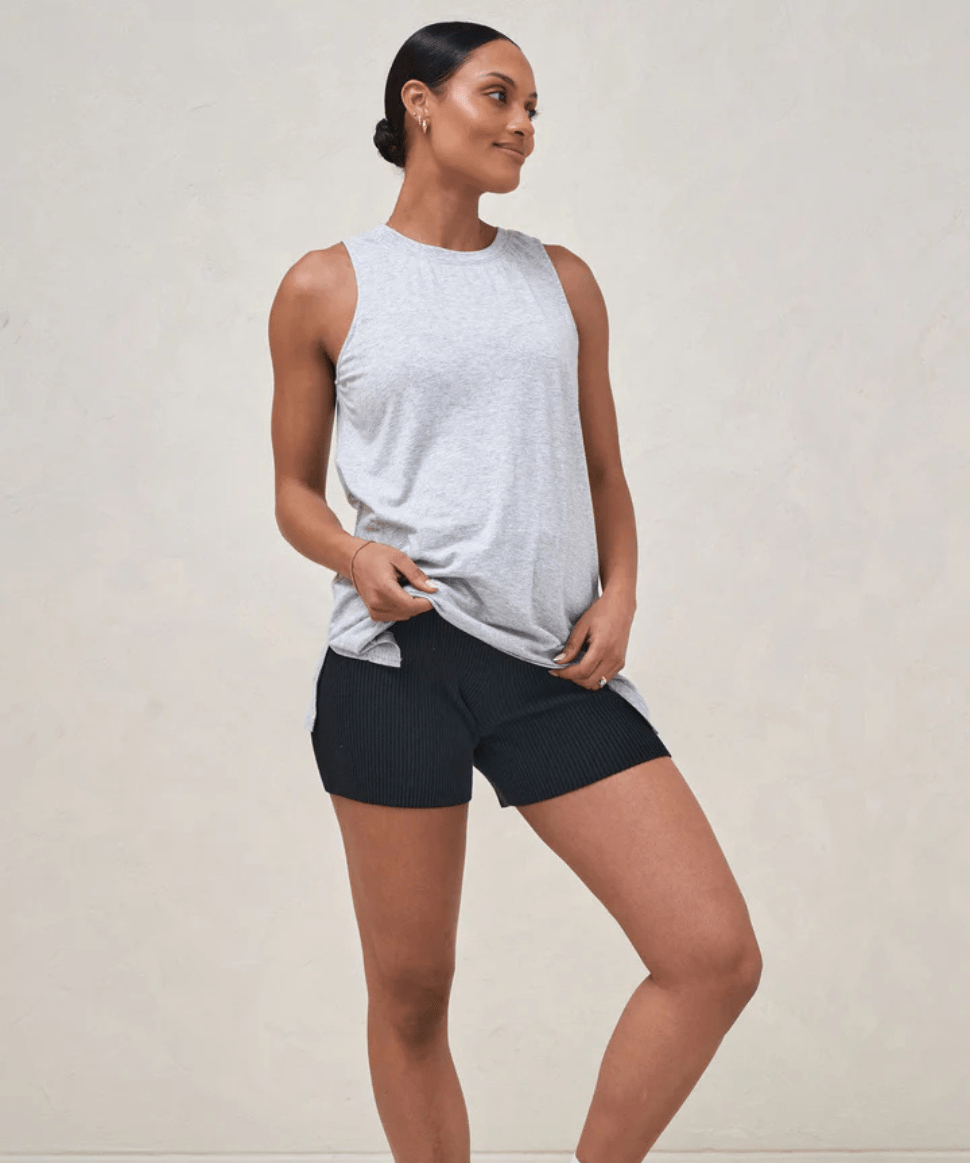 Into It Tank - Grey Marle BAE the label Maternity Preggi Central Maternity Shop