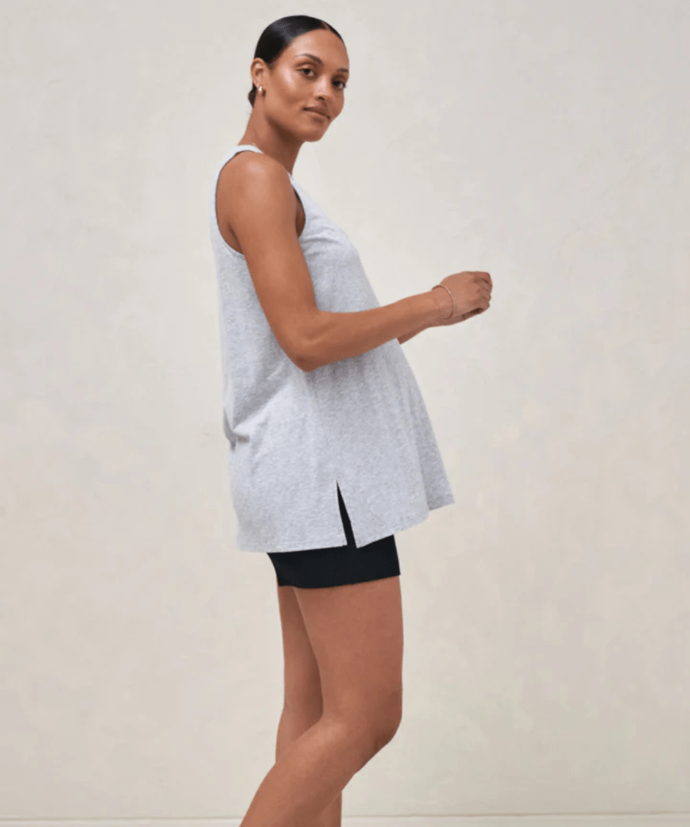 Into It Tank - Grey Marle BAE the label Maternity Preggi Central Maternity Shop