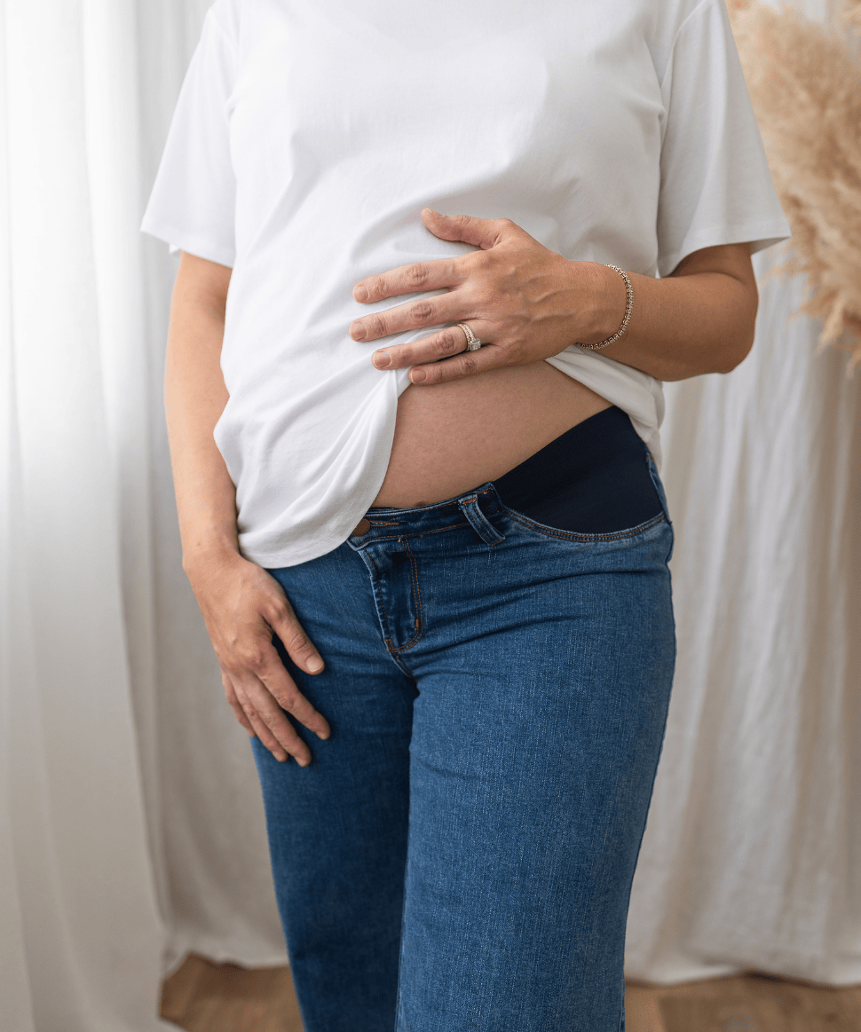 Kyle Wide Leg Jean True Blue Ripe Maternity Maternity Preggi Central Maternity Shop