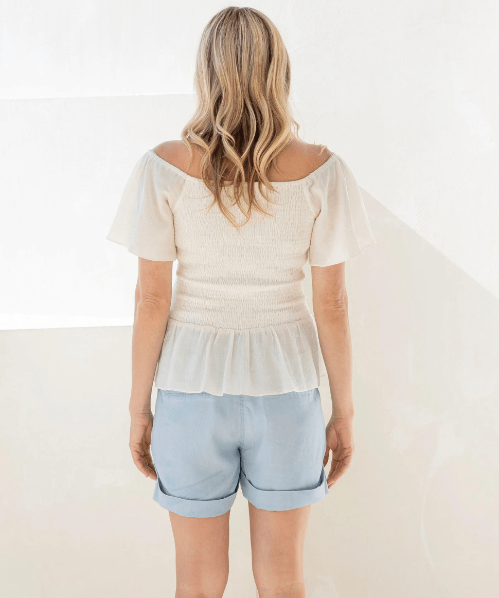 Maternity Denim Tencel Shorts Angel Maternity Maternity Preggi Central Maternity Shop