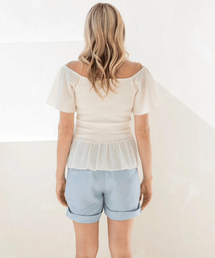Maternity Denim Tencel Shorts Angel Maternity Maternity Preggi Central Maternity Shop