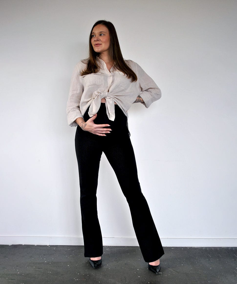 Ponte Bootleg Pants Around April Maternity Preggi Central Maternity Shop