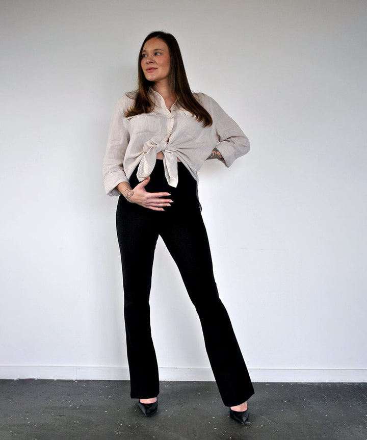 Ponte Bootleg Pants Around April Maternity Preggi Central Maternity Shop