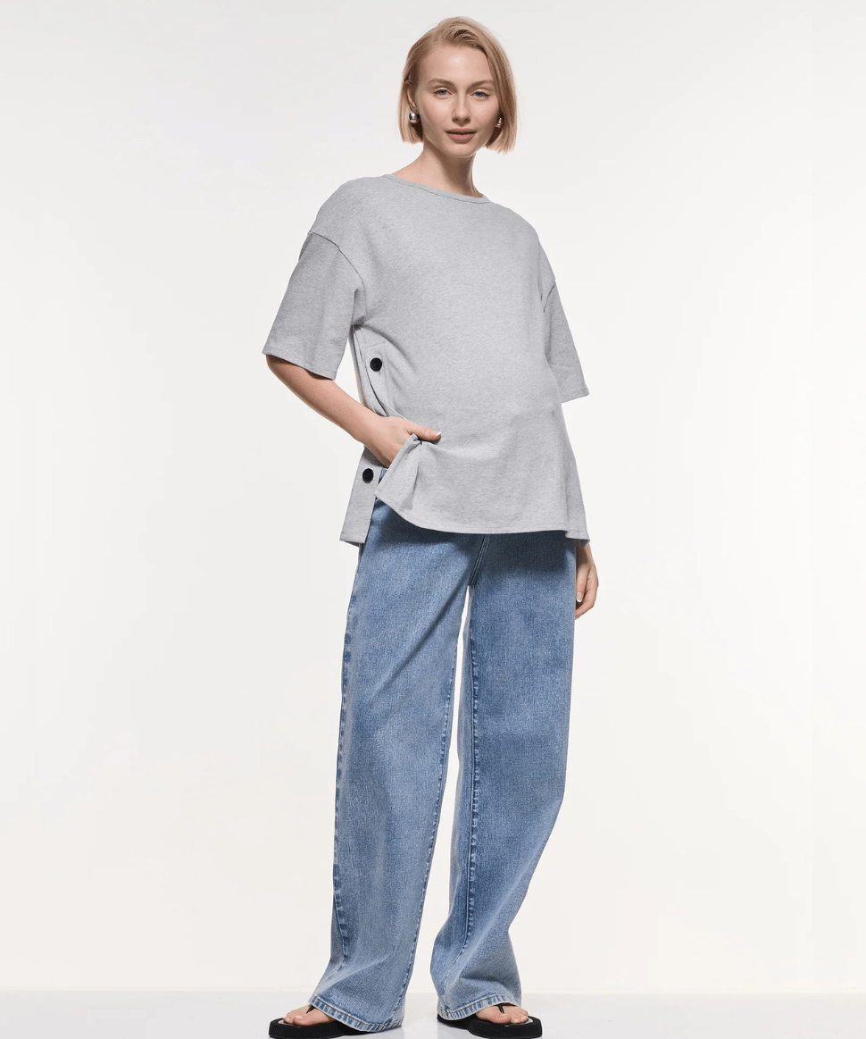 Relaxed Wide Leg Jeans Soon Maternity Maternity Preggi Central Maternity Shop