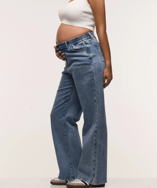 Relaxed Wide Leg Jeans Soon Maternity Maternity Preggi Central Maternity Shop