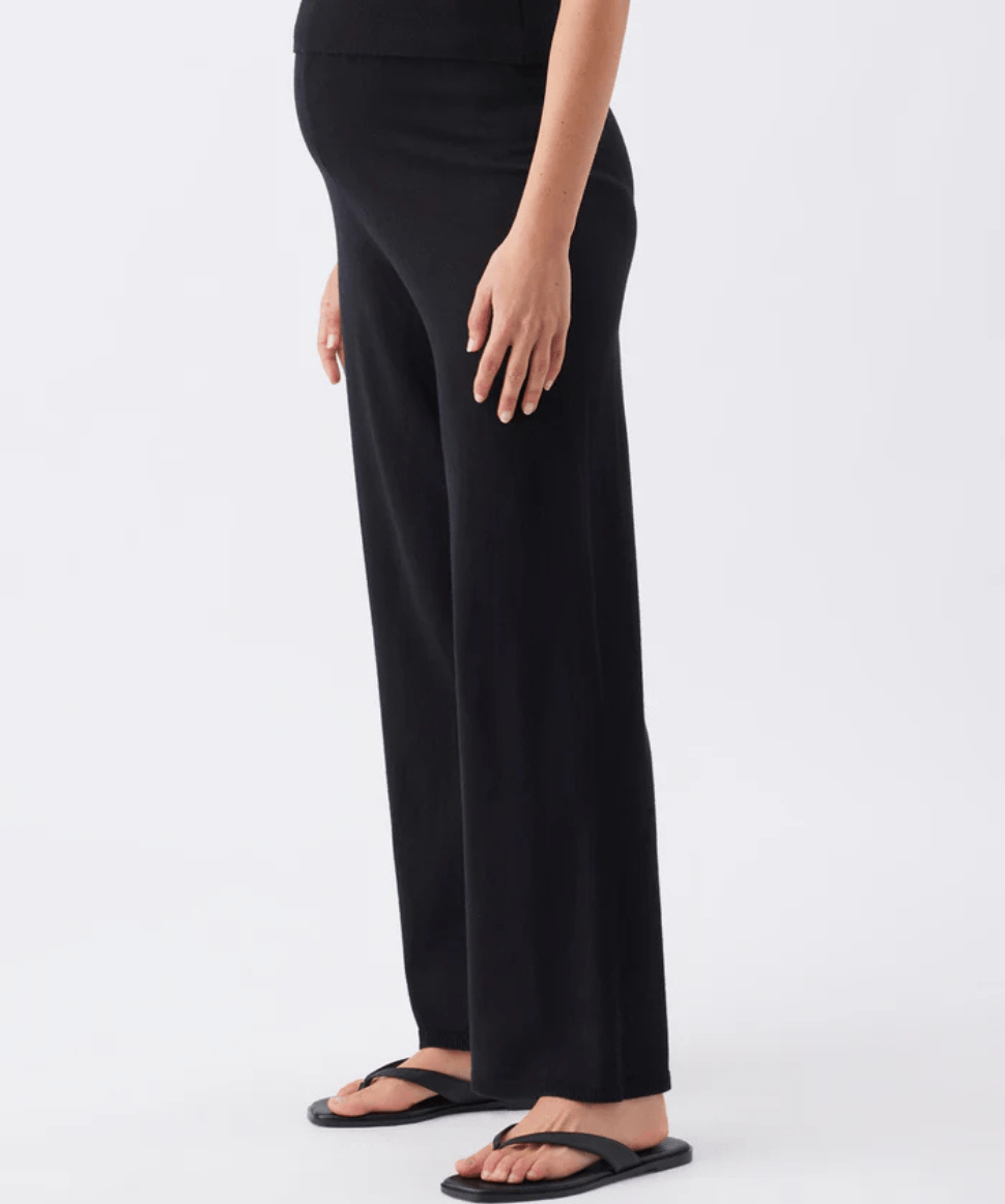 Ryan Knit Pant Black Ripe Maternity Maternity Preggi Central Maternity Shop