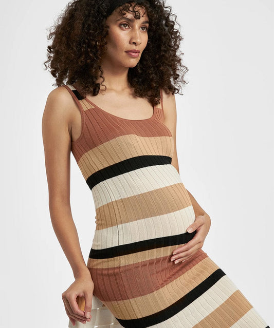 Sarah Stripe Knit Dress Ripe Maternity Maternity Preggi Central Maternity Shop