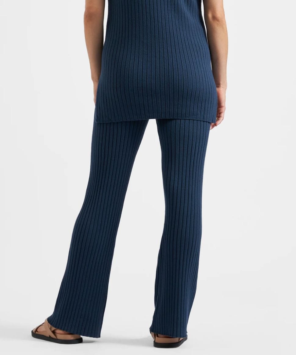 Sienna Rib Knit Pant French Navy Ripe Maternity Maternity Preggi Central Maternity Shop