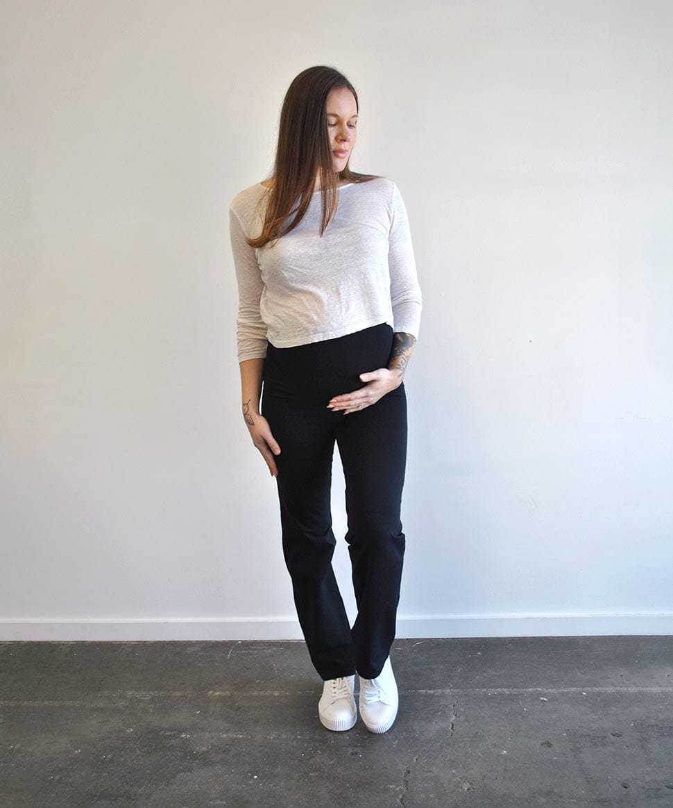 Straight Leg Lounge Pant - Regular/Petite Around April Maternity Preggi Central Maternity Shop