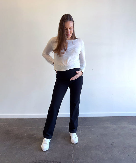 Straight Leg Lounge Pant - Regular/Petite Around April Maternity Preggi Central Maternity Shop