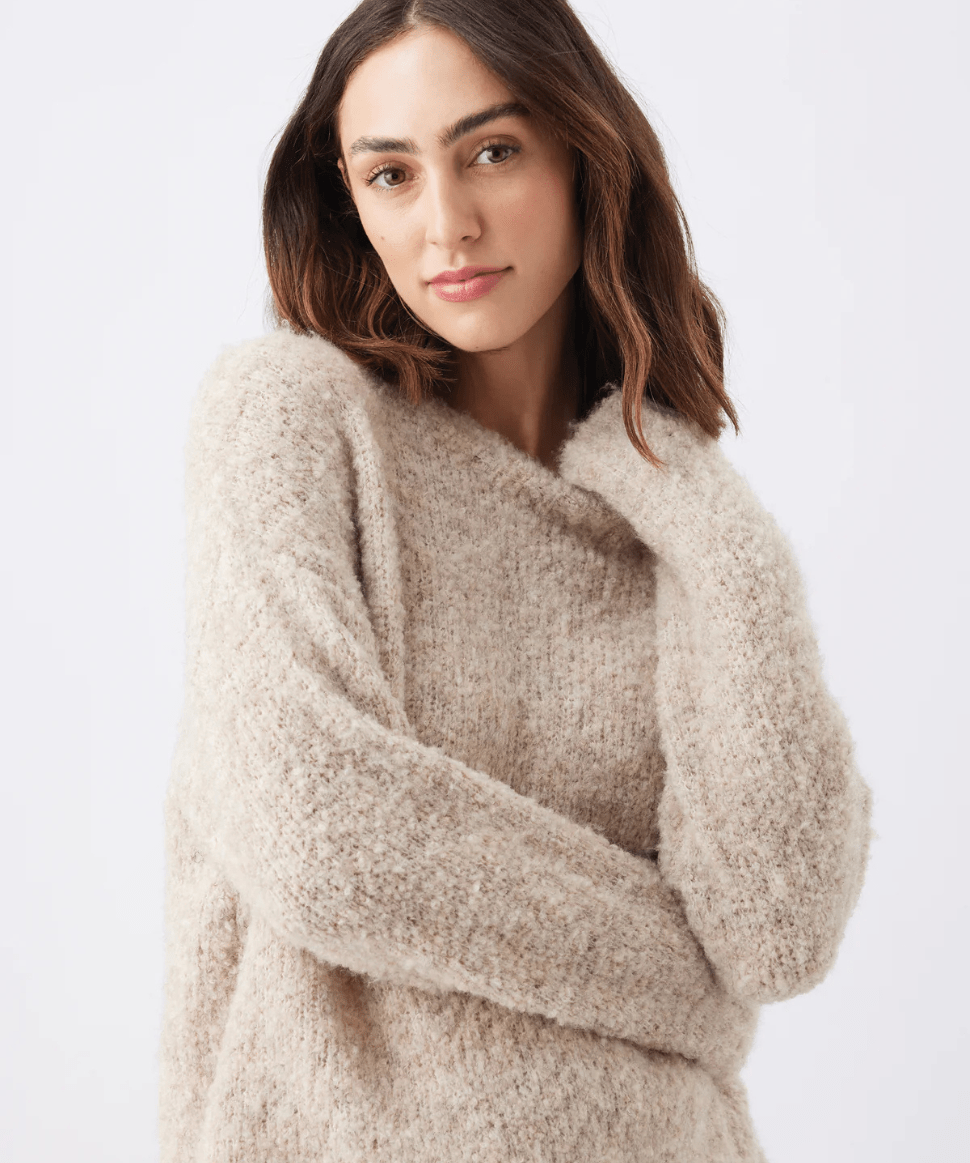 Theo Cosy Knit Latte Ripe Maternity Maternity Preggi Central Maternity Shop