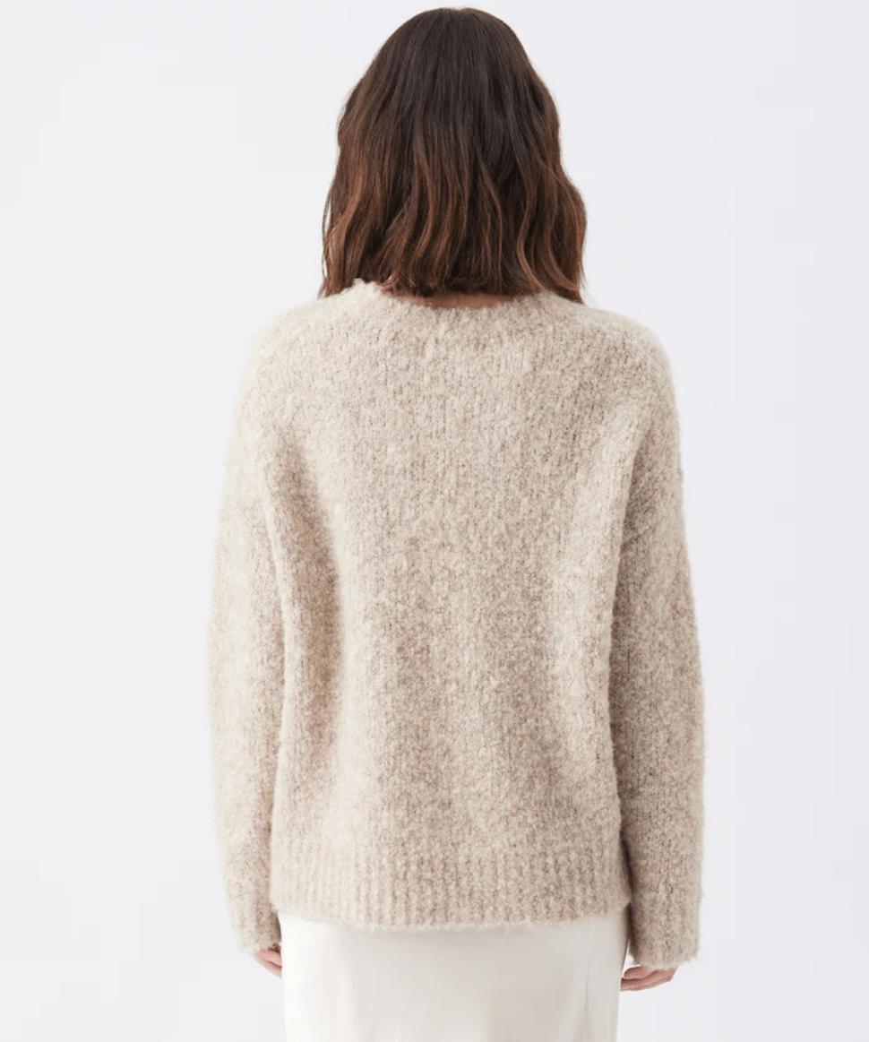 Theo Cosy Knit Latte Ripe Maternity Maternity Preggi Central Maternity Shop