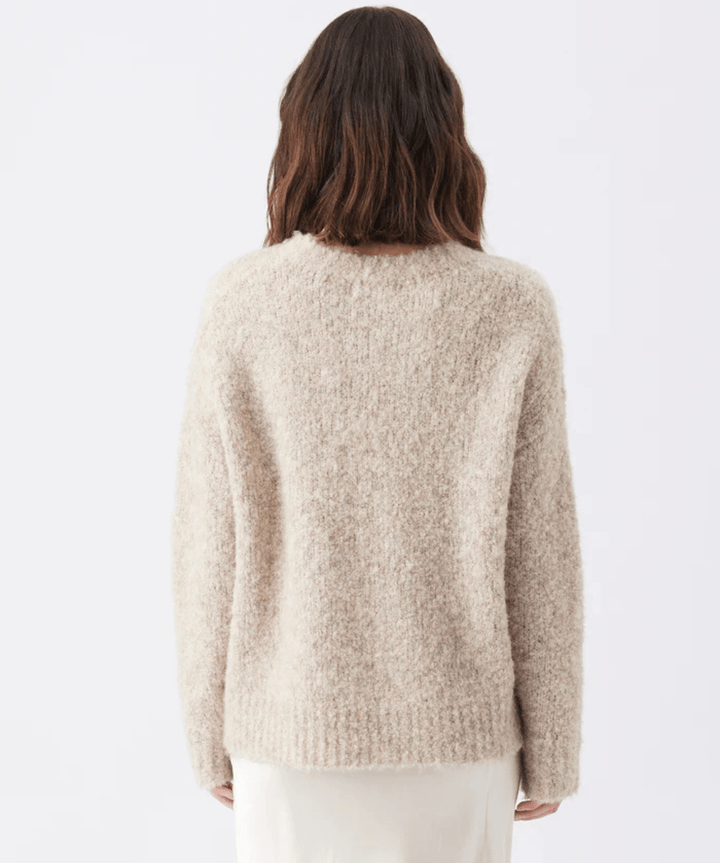 Theo Cosy Knit Latte Ripe Maternity Maternity Preggi Central Maternity Shop