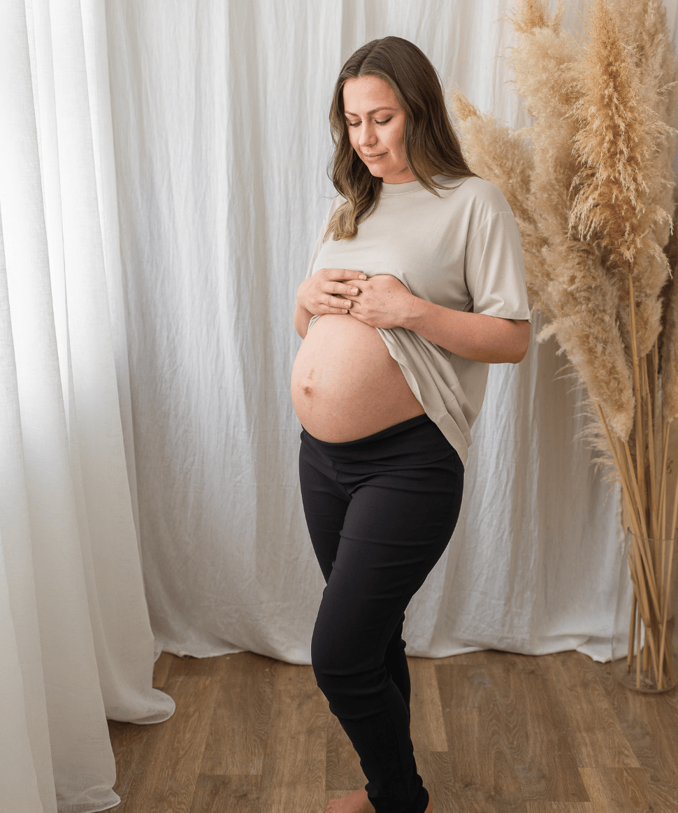 Work Straight-Leg Maternity Pants Around April Maternity Preggi Central Maternity Shop